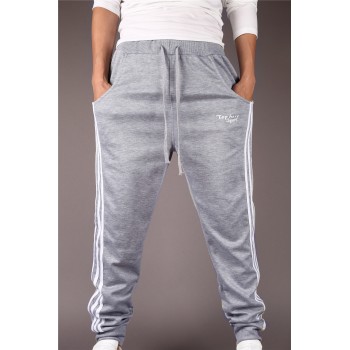2018 New Fashion Tracksuit Bottoms Mens Casual Pants Cotton Sweatpants Mens Joggers Striped Track Pants Gyms Clothing