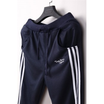 2018 New Fashion Tracksuit Bottoms Mens Casual Pants Cotton Sweatpants Mens Joggers Striped Track Pants Gyms Clothing