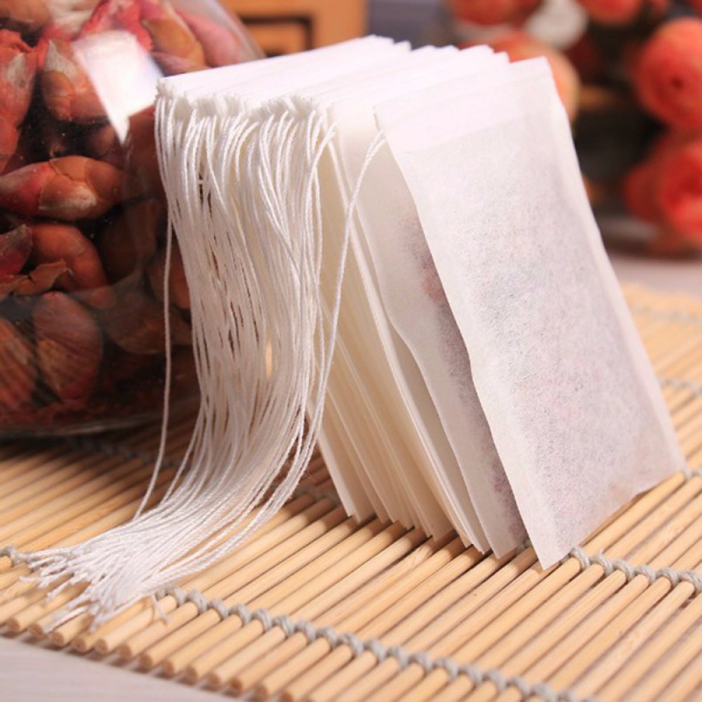Herb Loose Tea 100Pcs/lot Disposable Tea Bags Empty Scented Tea Bag With String Heal Seal Filter Paper