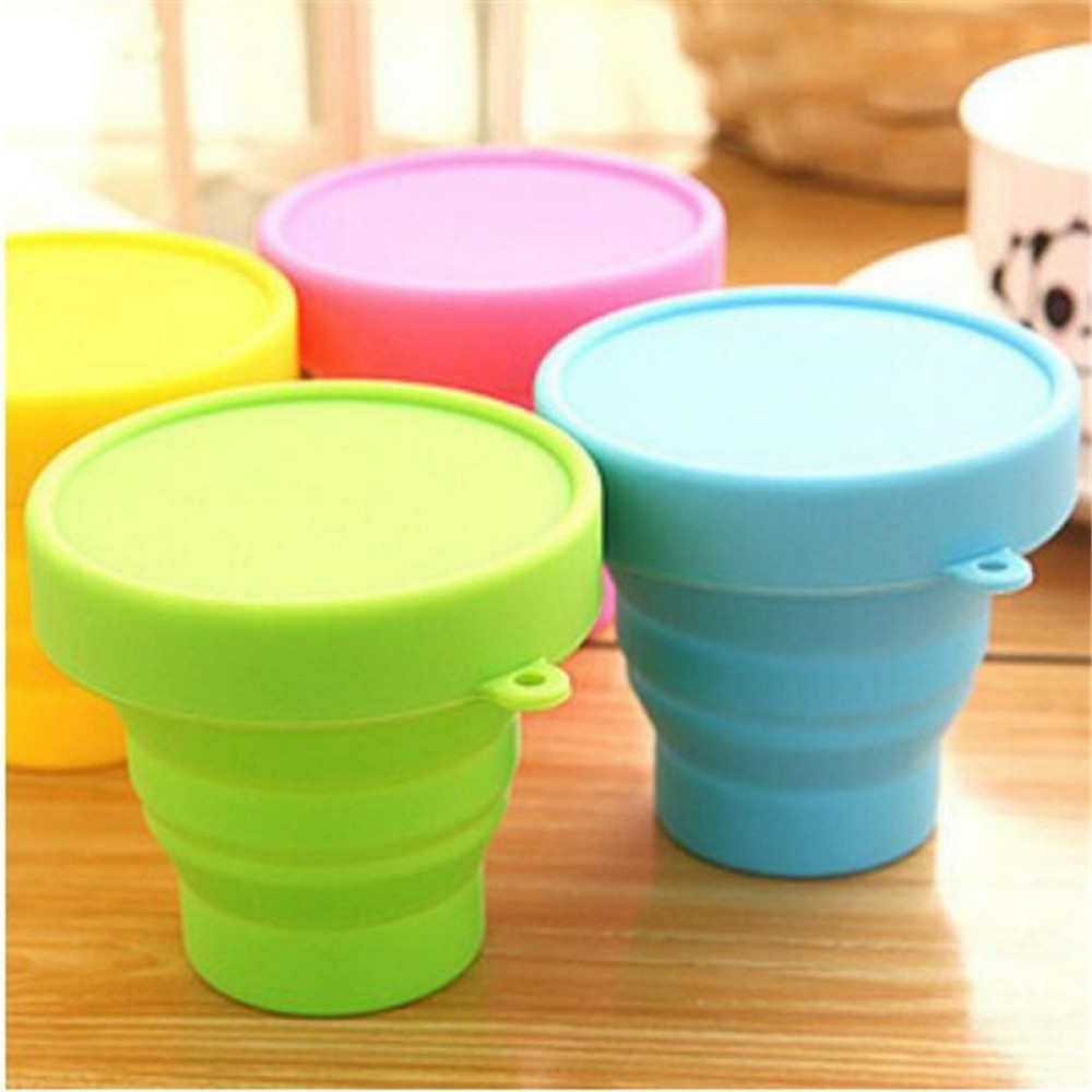 1pc Portable Silicone Folding Water Cup Collapsible Style Funnel Hopper Travel Outdoor Camping Drinkware kitchen accessories