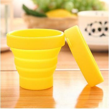 1pc Portable Silicone Folding Water Cup Collapsible Style Funnel Hopper Travel Outdoor Camping Drinkware kitchen accessories