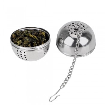 For Loose Tea Leaf Spice Home Kitchen Accessories Mesh Filter Strainer Hangable Stainless Steel Ball Shape Tea Infuser