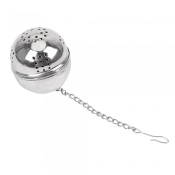 For Loose Tea Leaf Spice Home Kitchen Accessories Mesh Filter Strainer Hangable Stainless Steel Ball Shape Tea Infuser