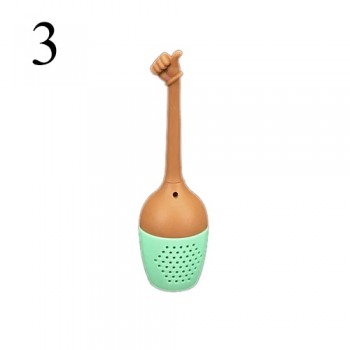 5 Kinds Hand Gestures Tea Filter Silicone Tea Infuser Coffee Loose Leaf Strainer Bag Mug Filter Teapot Teabags Drinkware