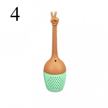 5 Kinds Hand Gestures Tea Filter Silicone Tea Infuser Coffee Loose Leaf Strainer Bag Mug Filter Teapot Teabags Drinkware