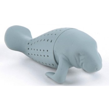 Manatee-Shaped Tea Strainer Tools Tea Filter Diffuser Silicone Tea Infuser Loose Leaf New Tea Set  infusores de te silicona B047