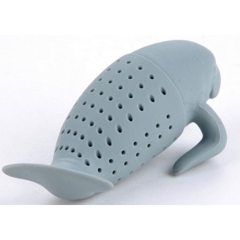 Manatee-Shaped Tea Strainer Tools Tea Filter Diffuser Silicone Tea Infuser Loose Leaf New Tea Set  infusores de te silicona B047