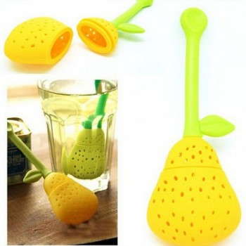 Tea Infuser lemon pear Rose Note fish Tower Strainers FDA Approved Silicone Loose Leaf Herbal Spice Holder Blacktea Brewing Tool