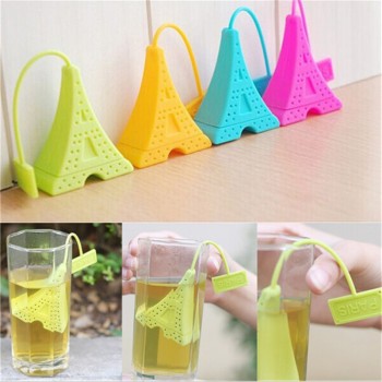Tea Infuser lemon pear Rose Note fish Tower Strainers FDA Approved Silicone Loose Leaf Herbal Spice Holder Blacktea Brewing Tool