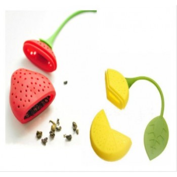 Tea Infuser lemon pear Rose Note fish Tower Strainers FDA Approved Silicone Loose Leaf Herbal Spice Holder Blacktea Brewing Tool