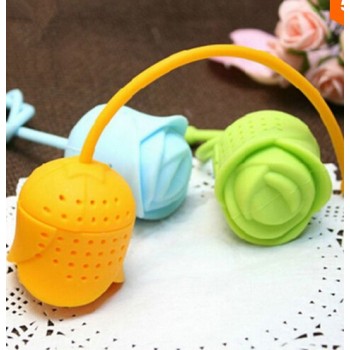 Tea Infuser lemon pear Rose Note fish Tower Strainers FDA Approved Silicone Loose Leaf Herbal Spice Holder Blacktea Brewing Tool