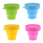 Outdoor Folding CupTravel Silicone Retractable Folding tumblerful Telescopic Collapsible Folding Water Cup 8 x 8 x 2 cm