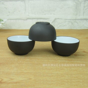 Hot Sale 3 Pcs Purple Clay Tea Cup Set 60ml Capacity Teacup Cups Ceramic Teacups Kung Fu A+ Quality Porcelain Gift Packed Safe
