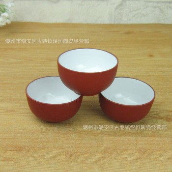 Hot Sale 3 Pcs Purple Clay Tea Cup Set 60ml Capacity Teacup Cups Ceramic Teacups Kung Fu A+ Quality Porcelain Gift Packed Safe