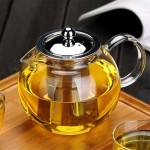 High quality Heat Resistant Glass Tea Pot,Chinese Flower Tea Set Puer Kettle Coffee Teapot Convenient With Infuser Office Home