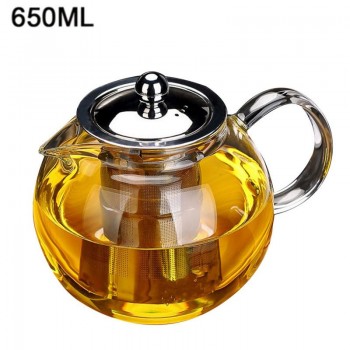 High quality Heat Resistant Glass Tea Pot,Chinese Flower Tea Set Puer Kettle Coffee Teapot Convenient With Infuser Office Home
