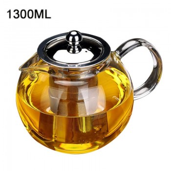 High quality Heat Resistant Glass Tea Pot,Chinese Flower Tea Set Puer Kettle Coffee Teapot Convenient With Infuser Office Home