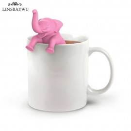Tea Infuser Elephant Shape Silicone Mug Cup Tea strainer Herb Spiece Filter Infuser Coffee amp; Tea Tools Kitchen Accessories