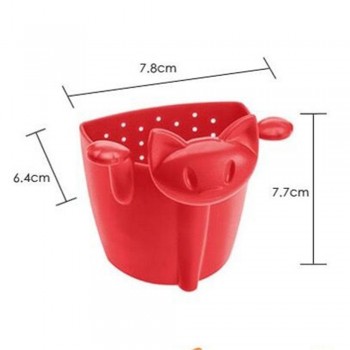 Creative Cute Cat Tea Strainer Tea Infuser Food Grade Silicone Loose Leaf Mug Strainer Hanging On Cup Fun Cartoon Tea Accessorie