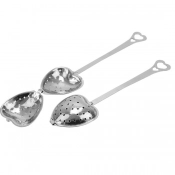 Lovely Heart Shape Stainless Steel Tea Infuser Spoon Strainer Steeper Handle Shower