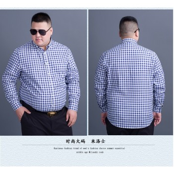 Big 10XL 8XL 6XL 5XL Mens classic plaid shirt Long sleeve dress shirt men Business formal shirts Mens clothing camisa masculina