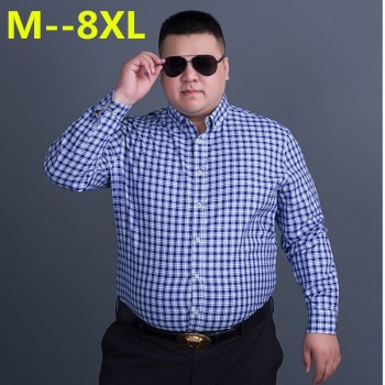 Big 10XL 8XL 6XL 5XL Mens classic plaid shirt Long sleeve dress shirt men Business formal shirts Mens clothing camisa masculina