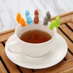 Cooking Tools Small Recognizer Device Tea Infuser Cup Of Tea Hanging Bag 5pcs Cute Silicone Squirrel Tea Bag Hanging Tea Infuser