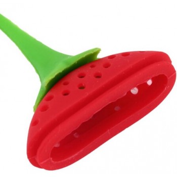 Lovely Silicone Strawberry Tea Infuser teabag kettle Loose Tea leaf Strainer ball holder Herbal Spice Filter Tea teapot tool B02