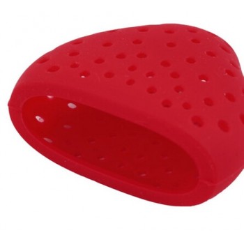 Lovely Silicone Strawberry Tea Infuser teabag kettle Loose Tea leaf Strainer ball holder Herbal Spice Filter Tea teapot tool B02