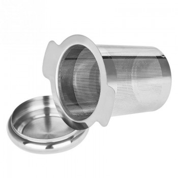 Reusable Stainless Steel Tea Infuser Basket Fine Mesh Tea Strainer with 2 Handles Lid Tea and Coffee Filters for Loose Tea Leaf