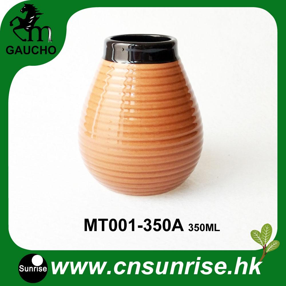 1Pcs/Lot Original Argentina Yerba Mate Calabash Gourds Ceramic Mate Cups Nice Appearance Hot Sales MT001-350A