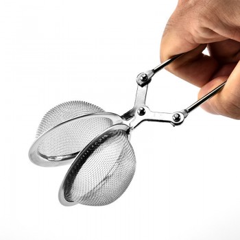 1PCS Stainless Steel Tea Strainer Mesh Pot Strainer Infuser Tea Filter Durable Handle Ball-Shaped Tea Infuser Teas Making Tools