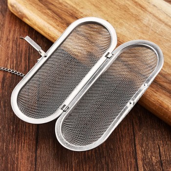 Mesh Cooking Tea Infuser Reusable Tea Strainer Teapot Stainless Steel Loose Tea Leaf Spice Filter Drinkware Kitchen Accessories