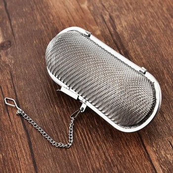 Mesh Cooking Tea Infuser Reusable Tea Strainer Teapot Stainless Steel Loose Tea Leaf Spice Filter Drinkware Kitchen Accessories
