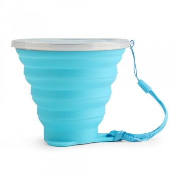 270ML Telescopic Collapsible Silicone Folding Cup Tea Coffee Cups Foldable Folding Cup Travel Camping Sports Water Drinking Cup
