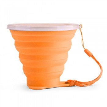 270ML Telescopic Collapsible Silicone Folding Cup Tea Coffee Cups Foldable Folding Cup Travel Camping Sports Water Drinking Cup