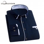 Men Dress Shirt 2019 Spring New Arrival Button Down Collar High Quality Long Sleeve Slim Fit Mens Business Shirts S-4XL YN026