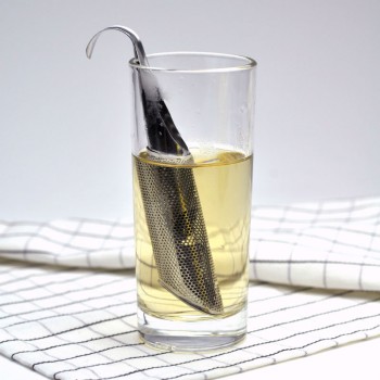 Stainless Steel Tea Infuser Creative Pipe Design Metal Tea Strainer for Mug Fancy Filter for Puer Tea Herb Tea Tools Accessories