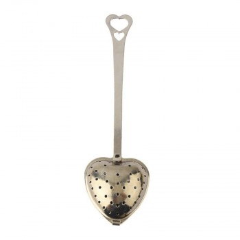 4.5cm Stainless Steel Kettles Infuser Strainer Tea Locking Spice heart Shaped spoon Ball