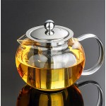 High quality Heat Resistant Glass Tea Pot,Chinese Flower Tea Set Puer Kettle Coffee Teapot Convenient With Infuser Office Home