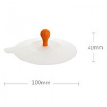 Fashionable Silicone Cup Cover With Spoon Ceramic Food-grade Heat-resistant Safe Healthy Dustproof Reusable Silicone Lid
