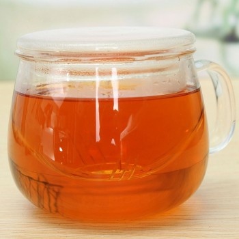 Clear Tea Infusers Handmade Glass Mug Filter Heat Resistant Tea Cup Flower Kung Fu Cup With Lid amp; Handle Office Drinking Mug