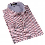 Brand Mens Classic Plaid Shirt Long Sleeve Dress Shirt Men Business Formal Shirts Mens Clothing Camisa Masculina