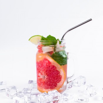 UPORS 4/8Pcs Reusable Drinking Straw High Quality 304 Stainless Steel Metal Straw with Cleaner Brush For Mugs 20/30oz