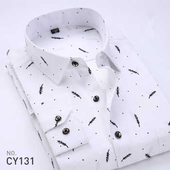 2019 Retro Floral Printed Man Casual Shirts Fashion Classic Men Dress Shirt Breathable Mens Long Sleeve Brand Clothing YN552