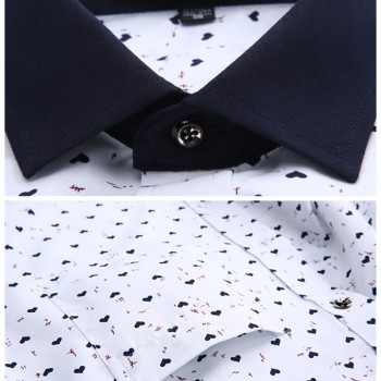 2019 Retro Floral Printed Man Casual Shirts Fashion Classic Men Dress Shirt Breathable Mens Long Sleeve Brand Clothing YN552