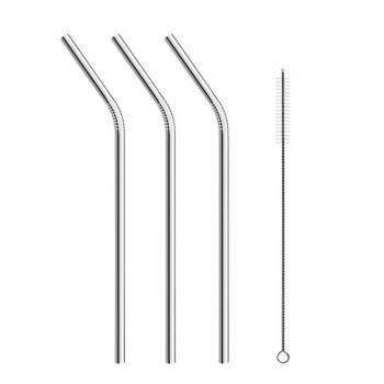 2/4/8Pcs Reusable Drinking Straw High Quality 304 Stainless Steel Metal Straw with Cleaner Brush For Mugs 20/30oz