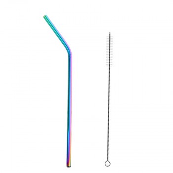2/4/8Pcs Reusable Drinking Straw High Quality 304 Stainless Steel Metal Straw with Cleaner Brush For Mugs 20/30oz