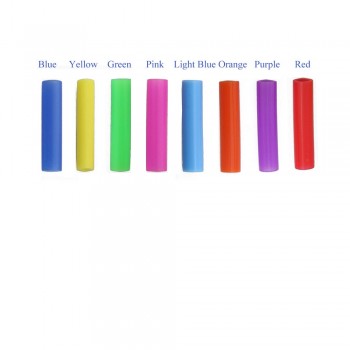 5pcs Reusable Straw 304 Stainless Steel Straw Metal Smoothies Drinking Straws Silicone Cover Set with Brush Bag Wholesale