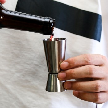 15/30ml or 25/50ml Stainless Steel Cocktail Shaker Measure Cup Dual Shot Drink Spirit Measure Jigger Kitchen Gadgets